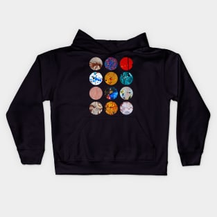 Pattern Circles #2A Kids Hoodie